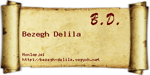 Bezegh Delila névjegykártya